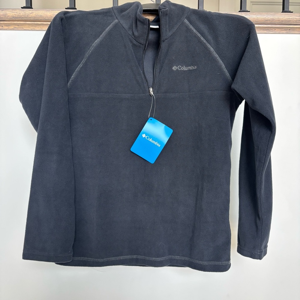 Columbia - NWT Kids' Charcoal Fleece Sweater, Size 10